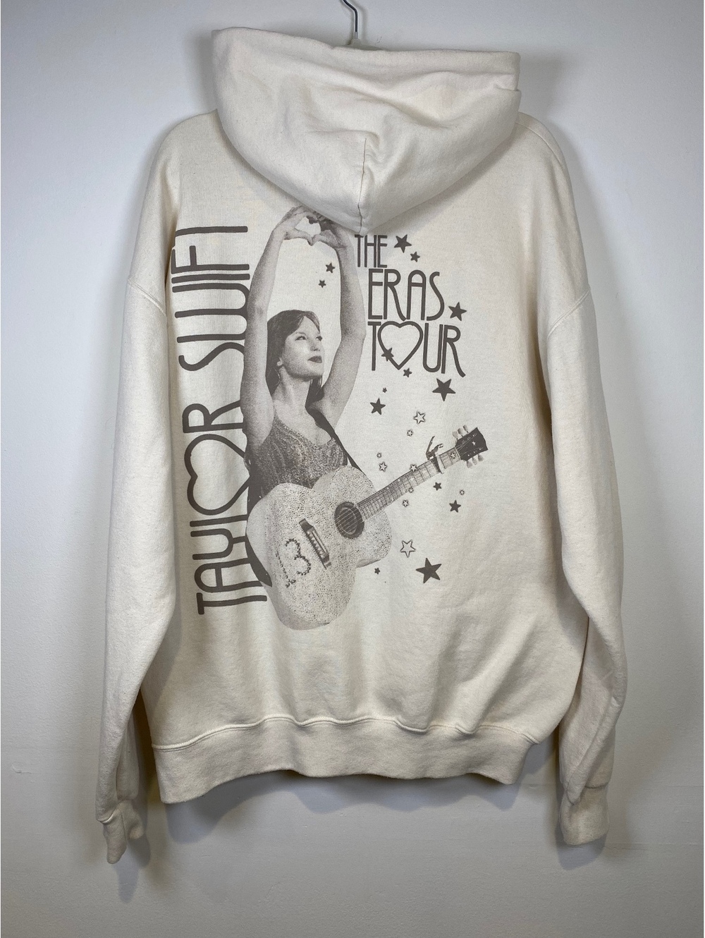 Taylor Swift The Eras Tour Hoodie Sweatshirt XL Cream